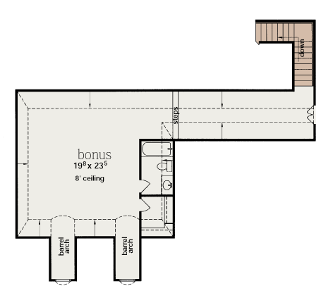 One-Story Level Two of Plan 56269