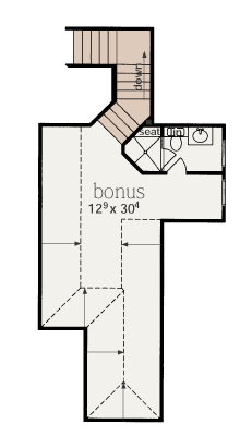 One-Story Level Two of Plan 56297