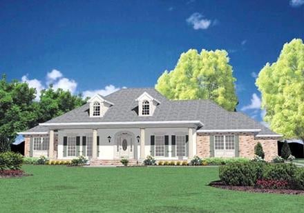 Colonial Elevation of Plan 56303