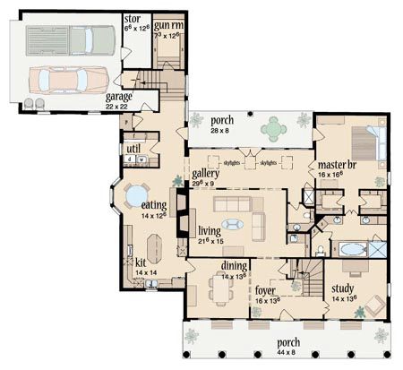 Traditional Level One of Plan 56321