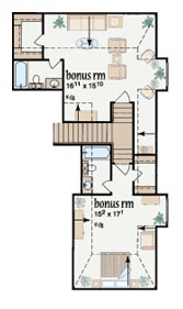 Colonial One-Story Level Two of Plan 56329