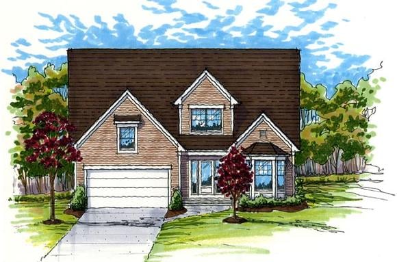 House Plan 56406 Elevation