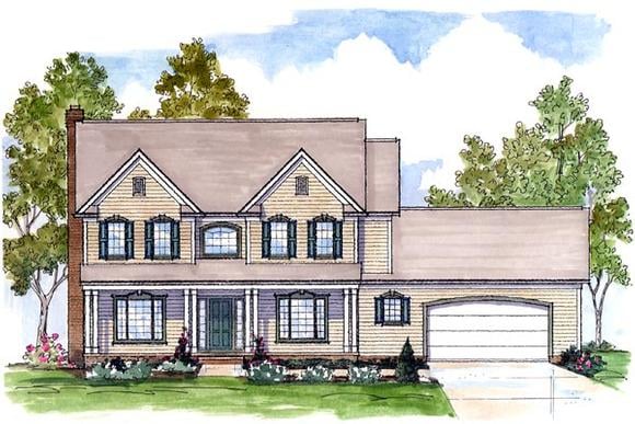 House Plan 56422 Elevation