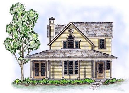 Country Farmhouse Elevation of Plan 56506