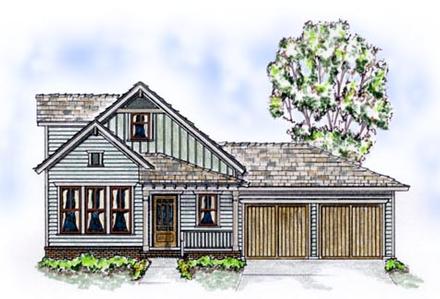 Bungalow Country Farmhouse Elevation of Plan 56507