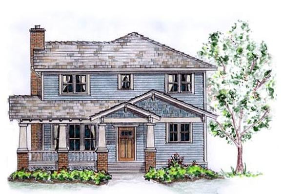 House Plan 56515 Elevation