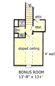 European One-Story Traditional Level Two of Plan 56529