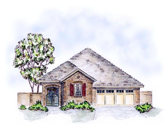 House Plan 56554 Elevation