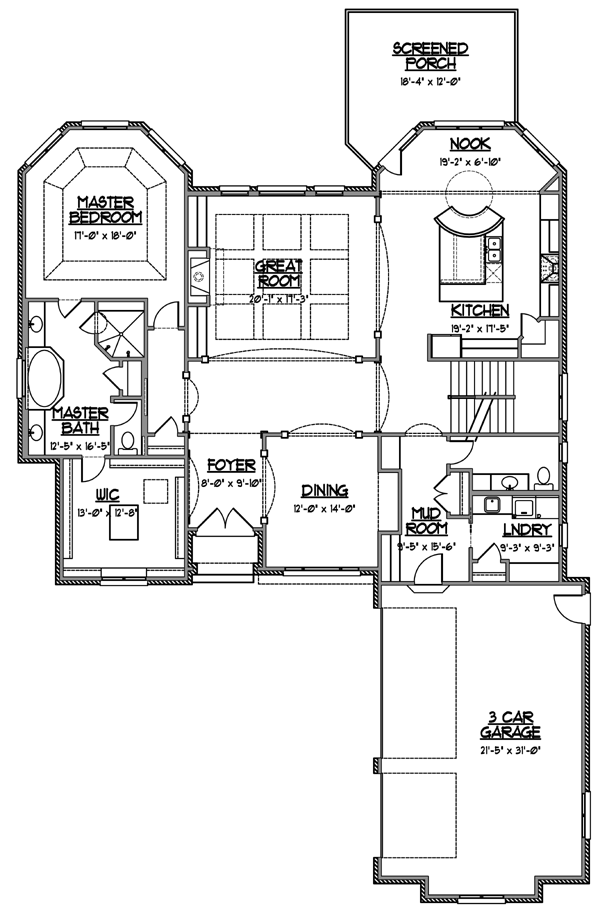 European Tudor Level One of Plan 56611