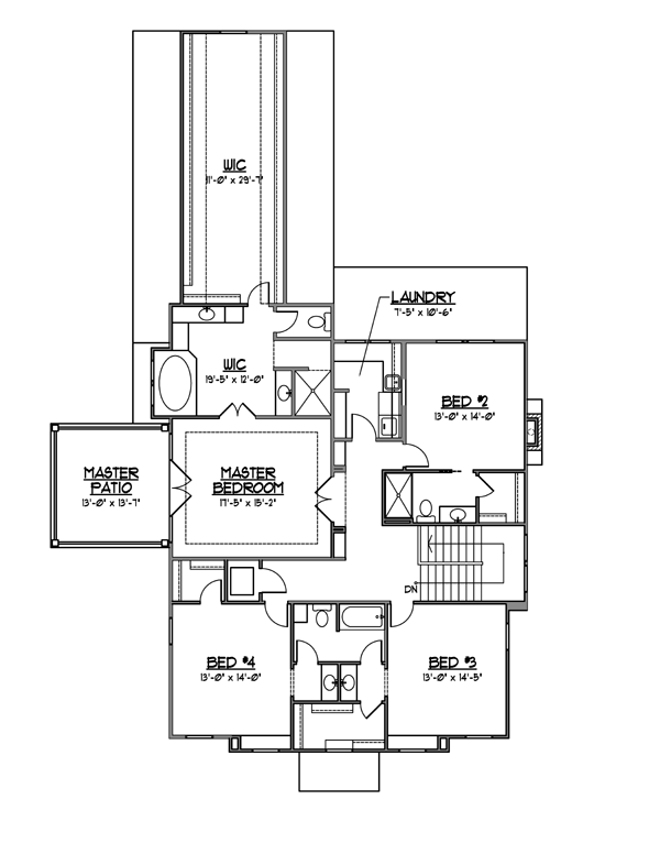 Colonial Southern Level Two of Plan 56624