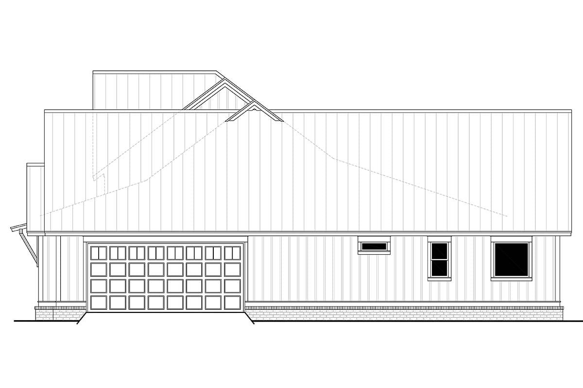 Country, Craftsman, Farmhouse, New American Style Plan with 2553 Sq. Ft., 3 Bedrooms, 3 Bathrooms, 2 Car Garage Picture 2