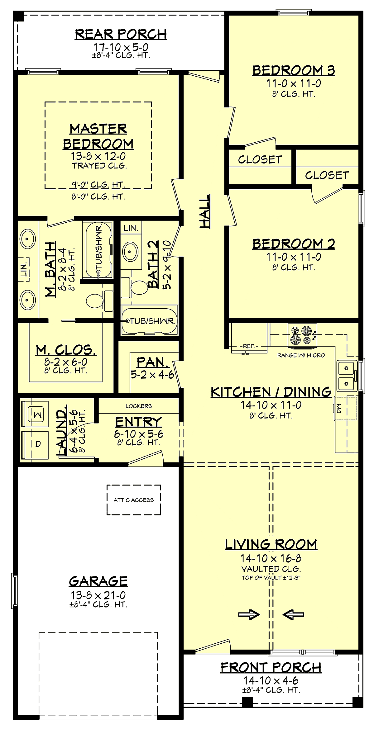 Country Farmhouse Traditional Level One of Plan 56702