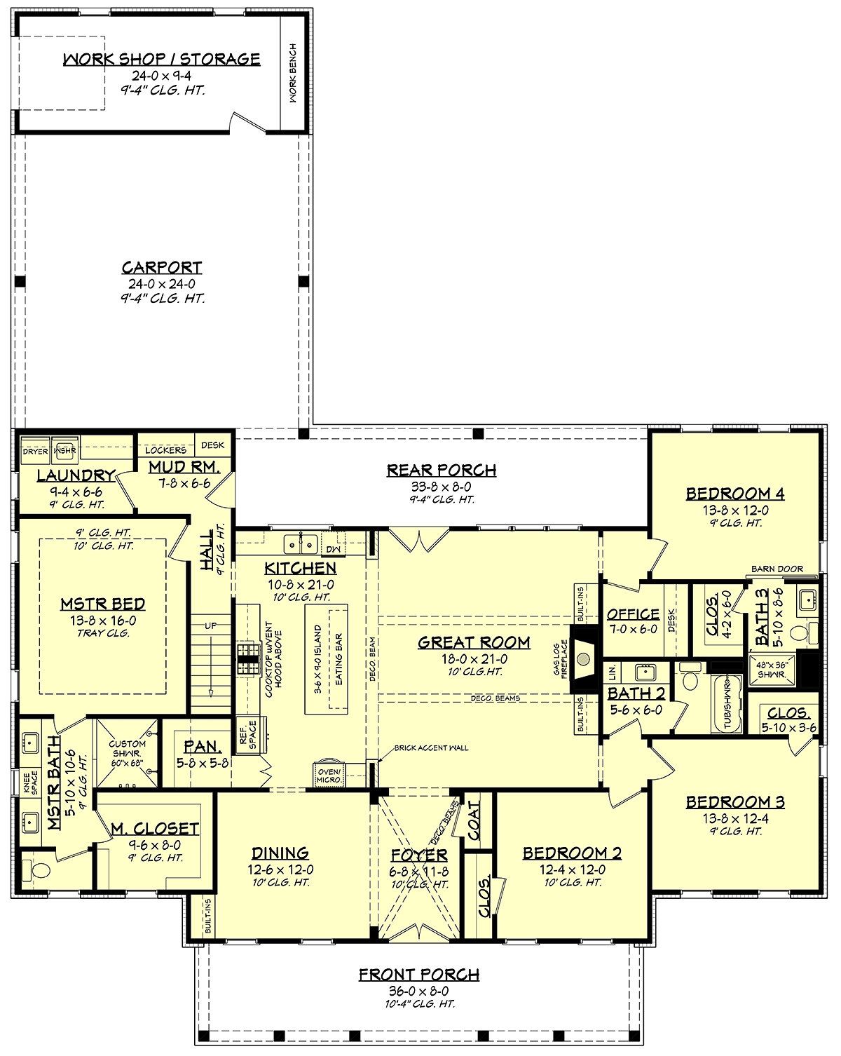 4 Bedroom House Plans 2000 Square Feet Plans Layout