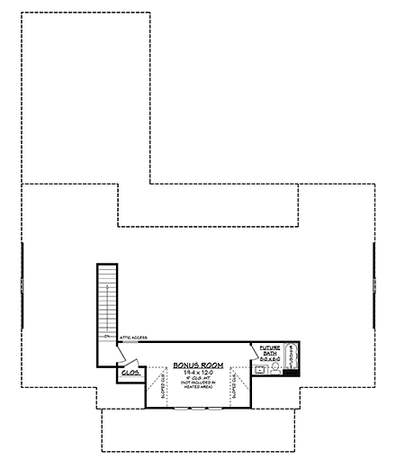 House Plan 56710 Second Level Plan