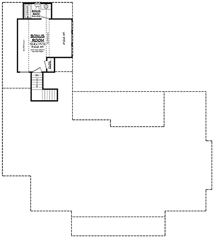 House Plan 56711 Second Level Plan