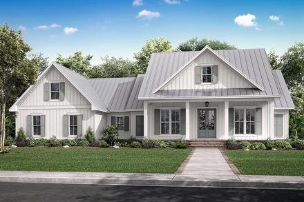 Country Craftsman Farmhouse Southern Traditional Elevation of Plan 56713