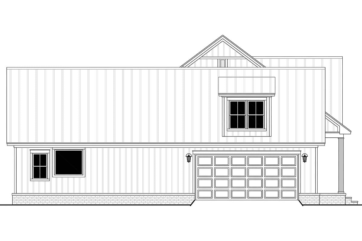 Country, Craftsman, Farmhouse, Southern, Traditional Plan with 2428 Sq. Ft., 3 Bedrooms, 3 Bathrooms, 2 Car Garage Picture 3