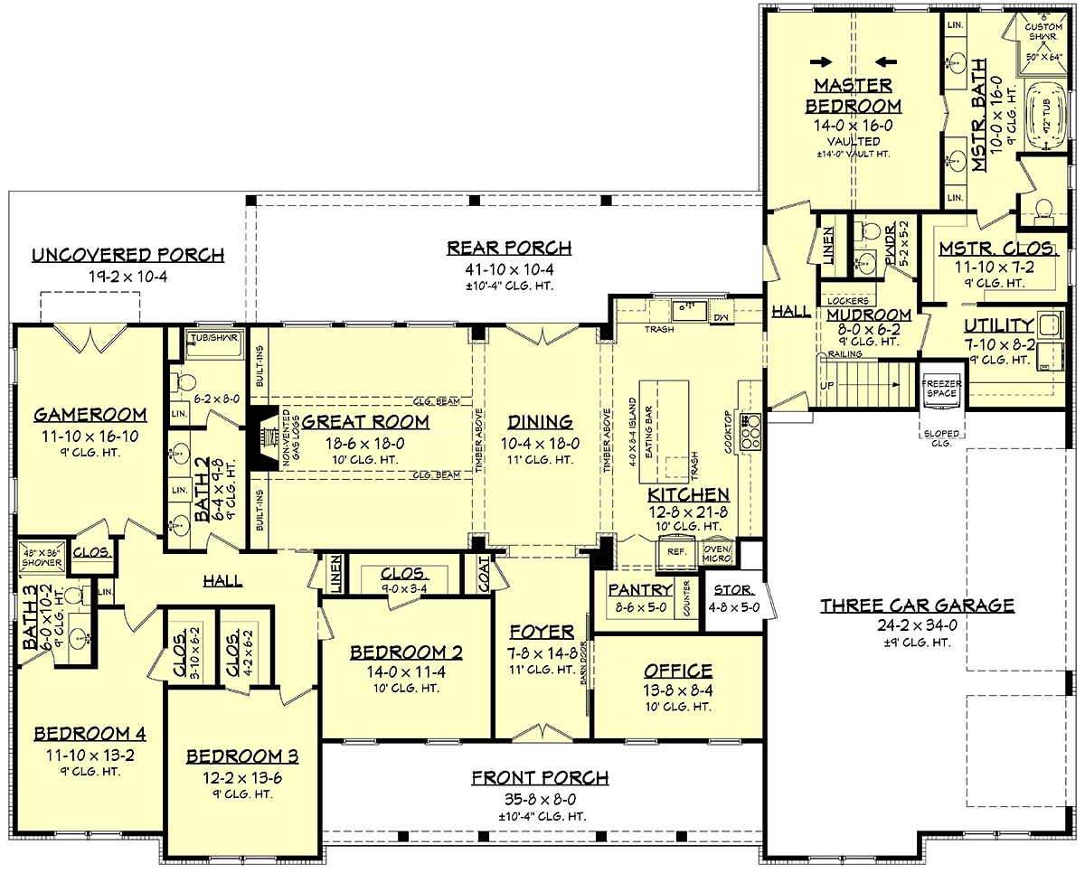 stylish-four-bedroom-ranch-home-plan-plus-study-57133ha-architectural-designs-house-plans