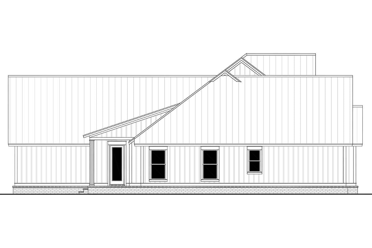 Country, Farmhouse, New American Style, Traditional Plan with 3086 Sq. Ft., 4 Bedrooms, 4 Bathrooms, 3 Car Garage Picture 3