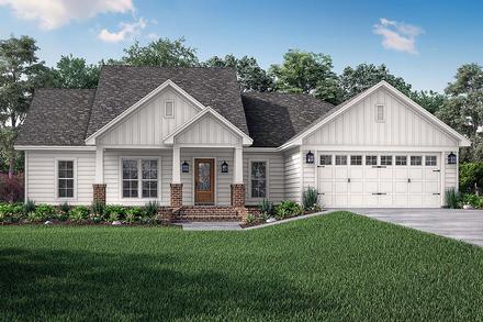 Cottage Country Craftsman Traditional Elevation of Plan 56902