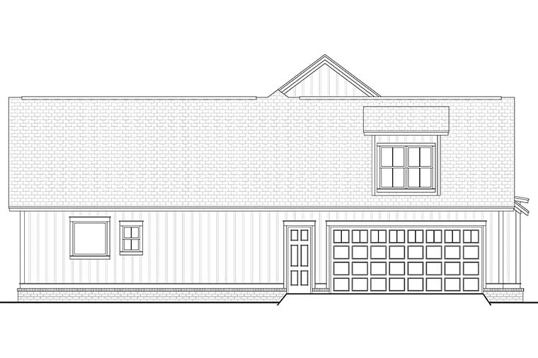 Acadian, Country, Craftsman, Farmhouse Plan with 2077 Sq. Ft., 3 Bedrooms, 2 Bathrooms, 2 Car Garage Picture 3