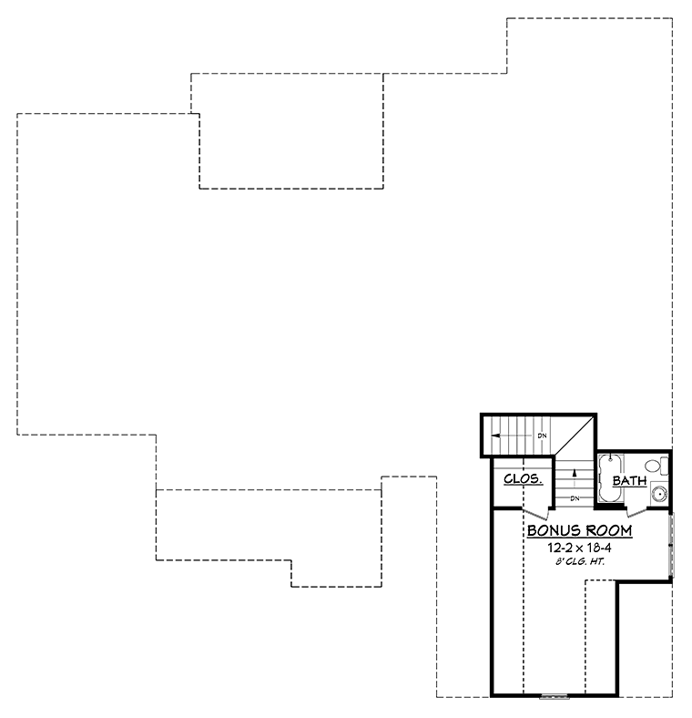 Country Craftsman Traditional Level Two of Plan 56917