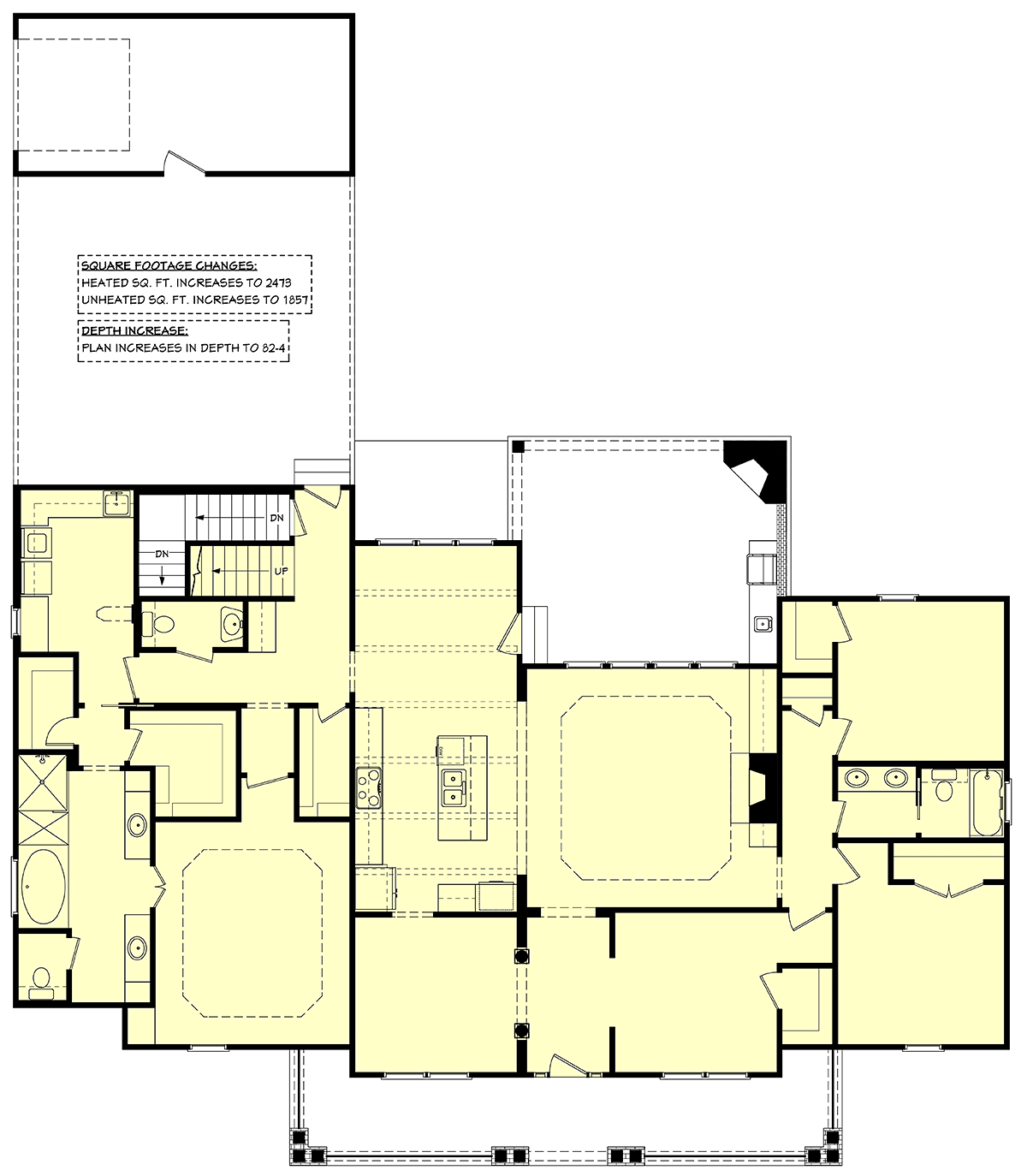 Country Craftsman Southern Traditional Alternate Level One of Plan 56919