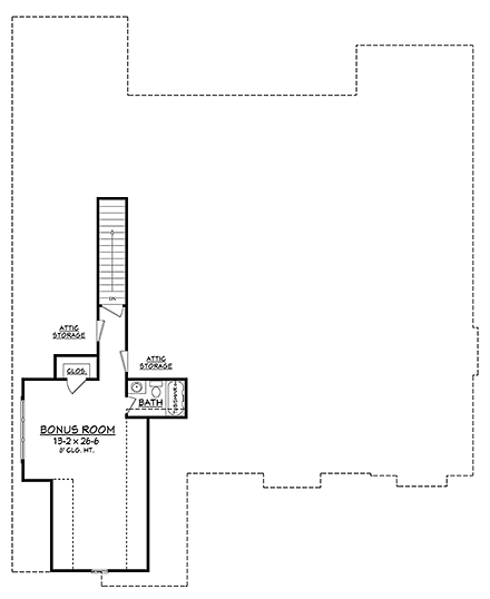 House Plan 56922 Second Level Plan