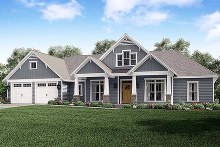Country Craftsman Traditional Elevation of Plan 56927
