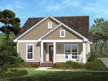 Country Craftsman Traditional Elevation of Plan 56940