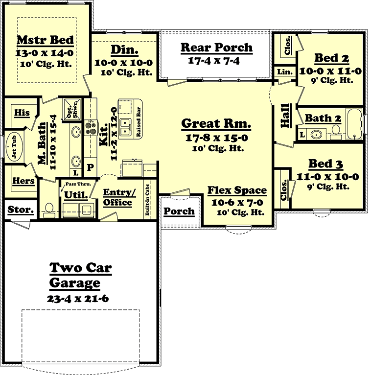 Country European French Country Level One of Plan 56957