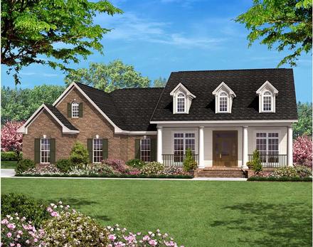 Country Ranch Traditional Elevation of Plan 56978