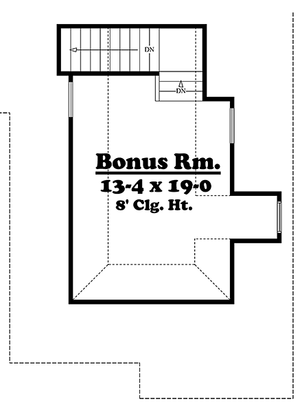 House Plan 56985 Second Level Plan