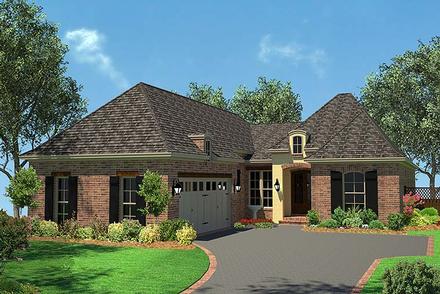 Acadian Country French Country Traditional Elevation of Plan 56992