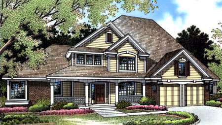 Country Plan with 2729 Sq. Ft., 3 Bedrooms, 3 Bathrooms, 2 Car Garage Picture 2