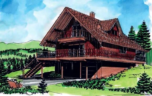 House Plan 57340 Elevation