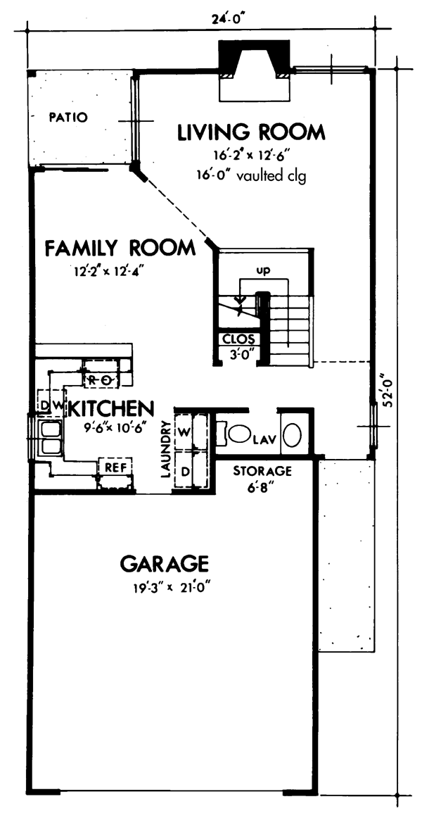 Narrow Lot Level One of Plan 57354