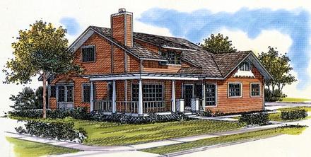 House Plan 57367 Elevation