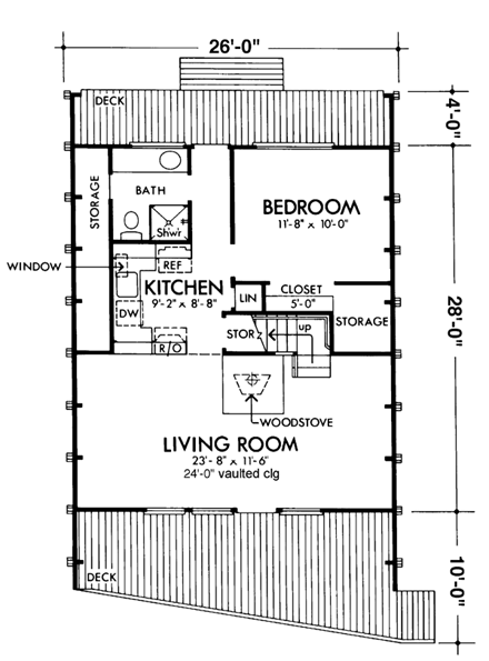 House Plan 57368 First Level Plan