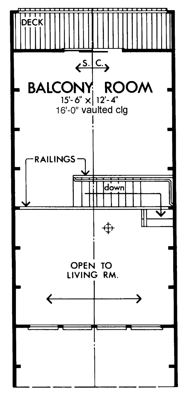 A-Frame Narrow Lot Level Two of Plan 57368