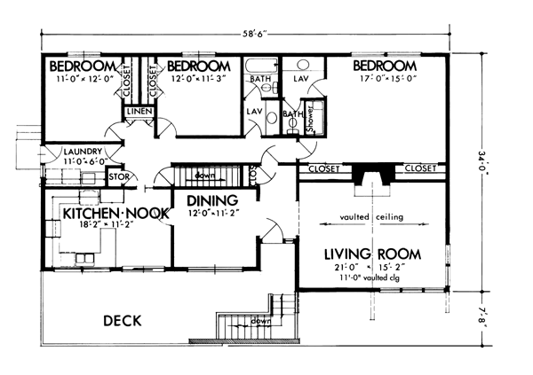 One-Story Level One of Plan 57371