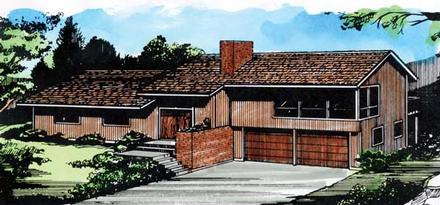 House Plan 57373 Elevation