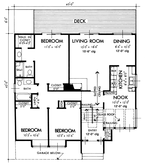 Contemporary Level One of Plan 57381