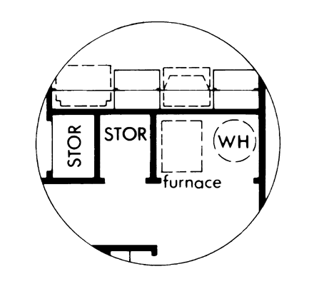 One-Story Ranch Alternate Level One of Plan 57382