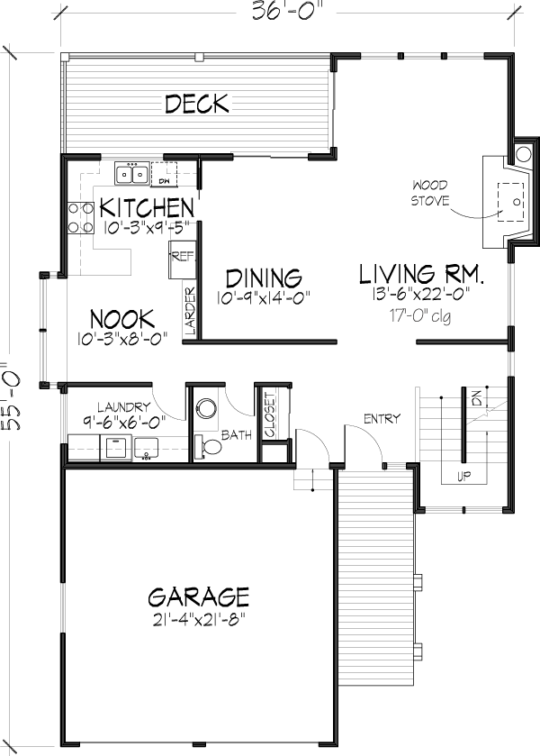 Narrow Lot Level One of Plan 57383