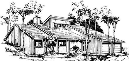 One-Story Elevation of Plan 57384