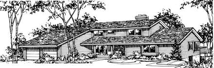 House Plan 57385 Elevation