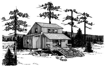 House Plan 57389 Elevation