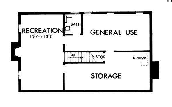 Colonial Lower Level of Plan 57394