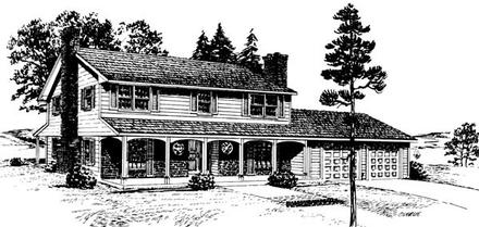 Colonial Elevation of Plan 57394